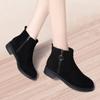 Fashion 2024 Women's Autumn and Winter New Low Heel Comfortable Fashion Short Boots Side Zipper Snow Women's Boots