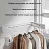 Складная настенная сушилка для белья из нержавеющей стали с 5 стержнями и ручками для полотенец, простая в установке сушилка для спальни на балконе