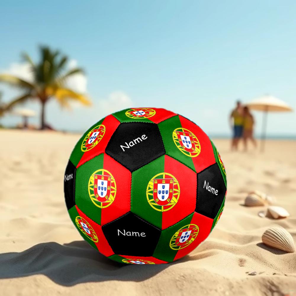 Custom Name Portugal Theme Size 5 Soccer Ball, Suitable for Both Indoor and Outdoor Matches, a Gift Suitable for Everyone.
