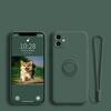 Магнитный Держатель-Кольцо Стенд Чехол Для Samsung Galaxy S21 Ultra S22 Plus Note 20 S20 FE S10 A51 A71 A50 Жидкий Силикон Мягкий Чехол