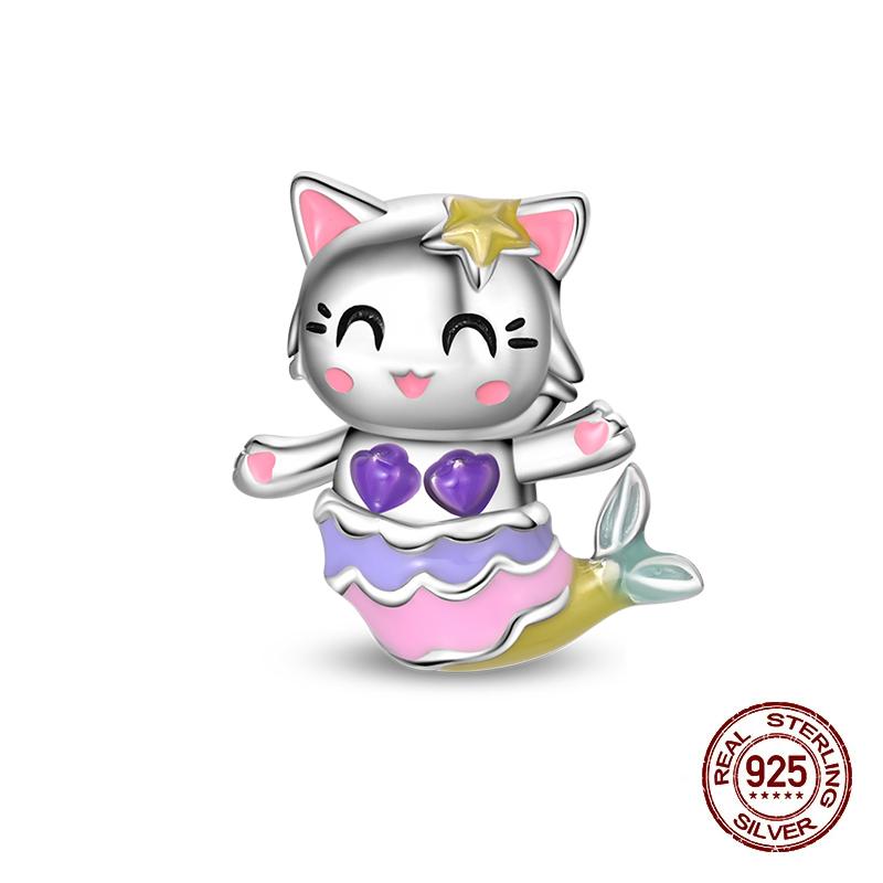 Summer Charms Copper Luminous Ocean Series Pendants Crab Whale Charms Beads Fit Original Bracelet Fine Diy Jewelry