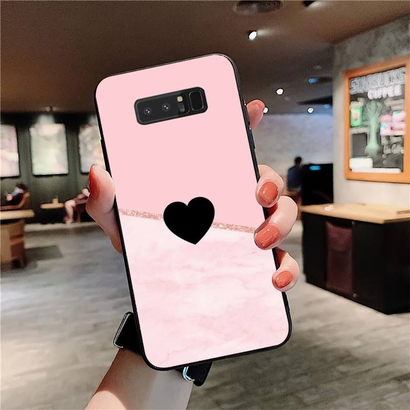 YNDFCNB Art Белый Черный Розовый мраморный чехол для телефона Samsung Note 3 4 5 7 8 9 10 20 pro lite ultra Oppo A9 2020