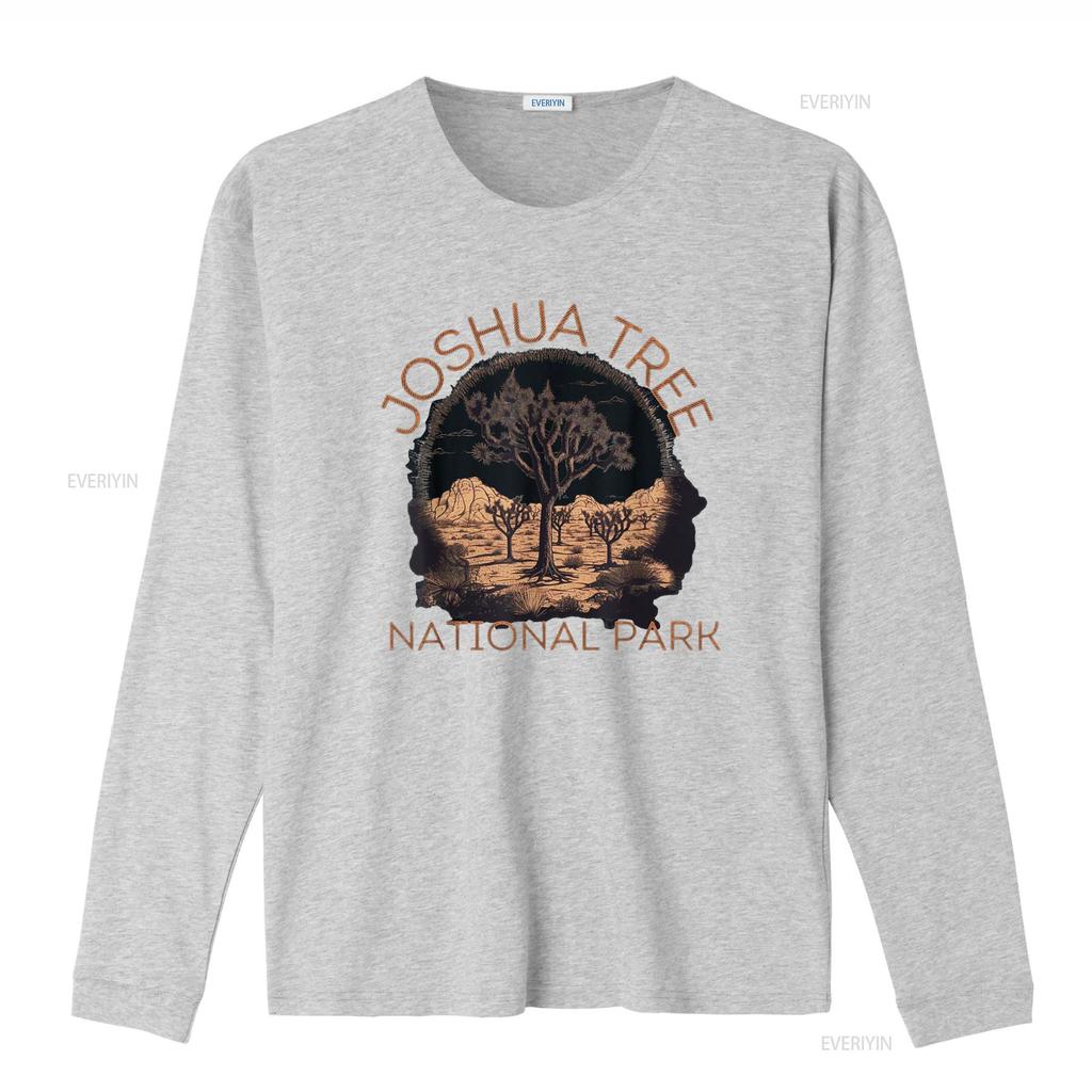Joshua Tree National Park Landscape T Shirt vintage Washed Soft Casual Breathable Slightly designer clothes Stretched homme