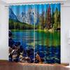 Curtains for Windows Living Room 3D Beautiful Waterfall Mountain Landscape Scenery Printed Curtains for Bedroom 2pcs Boys Girls