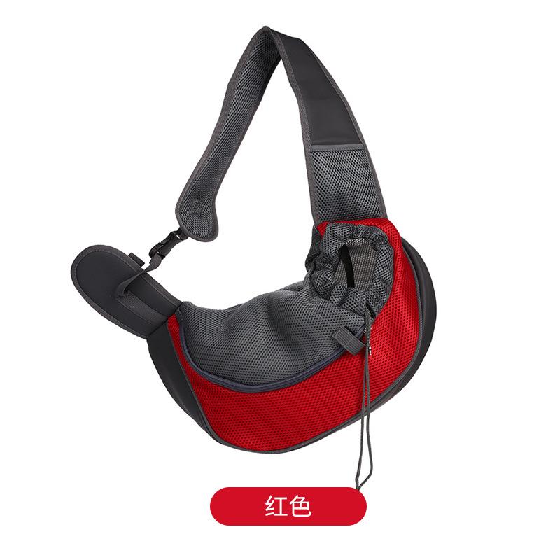 Breathable Mesh Oxford Pet Sling Carrier, Portable Travel Crossbody Bag, Lightweight Shoulder Tote for Dogs & Cats
