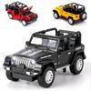 1/32 Scale Jeep Wrangler 1941 Alloy Car Model with Light and Sound Effect Diecast Car Toys for Boys Gift Car Model  Toys Model Collection