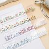 Flower Ruler Kawaii Accessories School Supplies Drawing Tool Papeleria Transparent 15cm Regla Cute Japan Stationery Straightedge