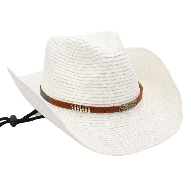 Cowboy Straw Hat Prairie Hat Ethnic Style Beach Hat Riding Hat
