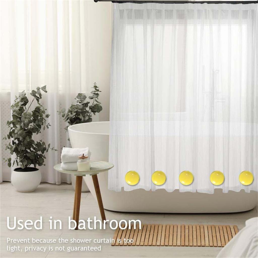12Pcs/set Magnetic Shower Curtain Weights Strong Hold Curtain Counterweight Secure and Stable Bathroom Accessories