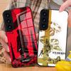 Чехол для телефона Metal Gear Solid для Samsung S25 Edge Ultra S23 S22 S21 S20 Ultra Plus S24 Fe A54 A53 A25 A16 A14 Стеклянная крышка