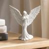 Декор 'Ангел-Хранитель' 3D-печатная элегантная фигурка с большими крыльями, декоративная статуэтка, цельное художественное изделие, украшение для домашней полки, офиса