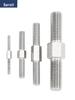 304 Stainless Steel Bi-Directional Hex Double-Ended Screw Bolt Rod, Left & Right-Hand Threaded, Sizes M3-M16
