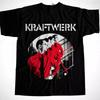 Винтаж The Man-Machine Kraftwerk Группа Хлопок Черный Все Размеры Футболка Для Мужчин BL414 Унисекс Футболка