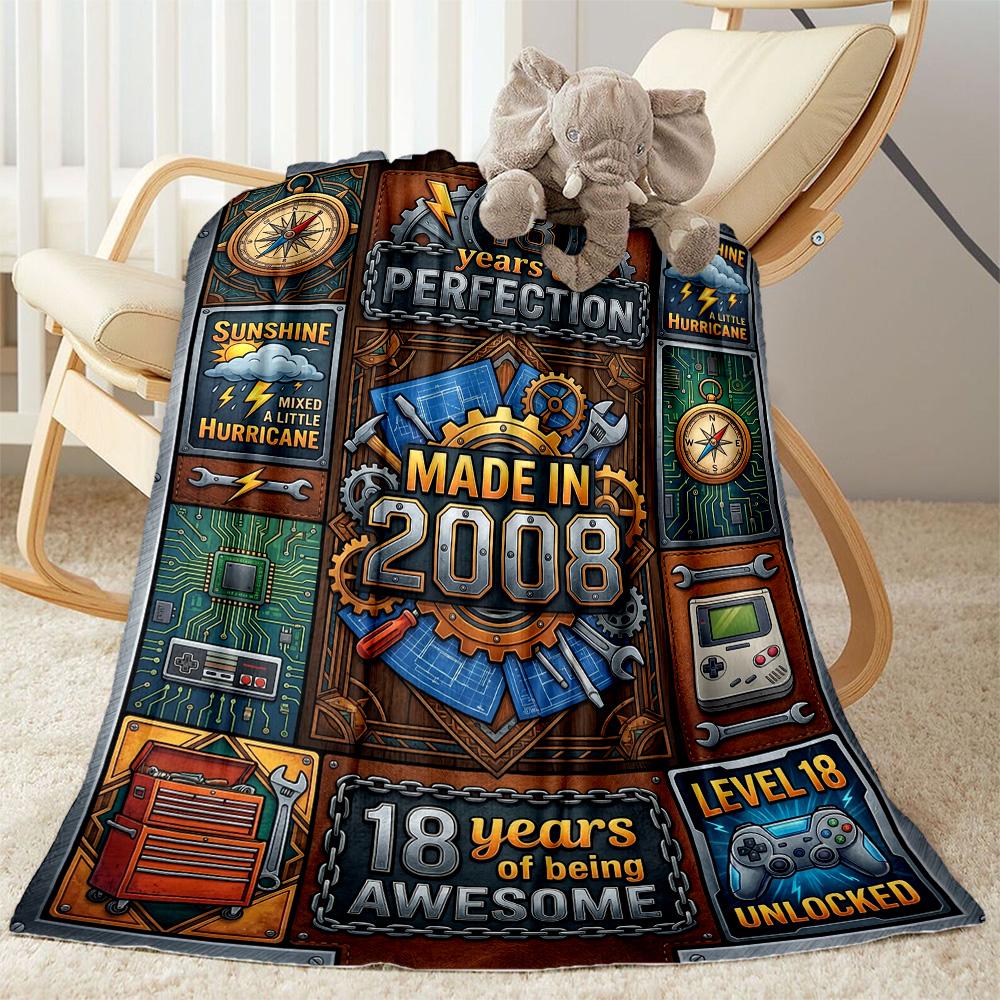 Sweet Milestones Blanket Durable Comfort Perfect for Couch Office Livingroom for All Seasons Stylish Decor Birthday Christmas Gift Blanket