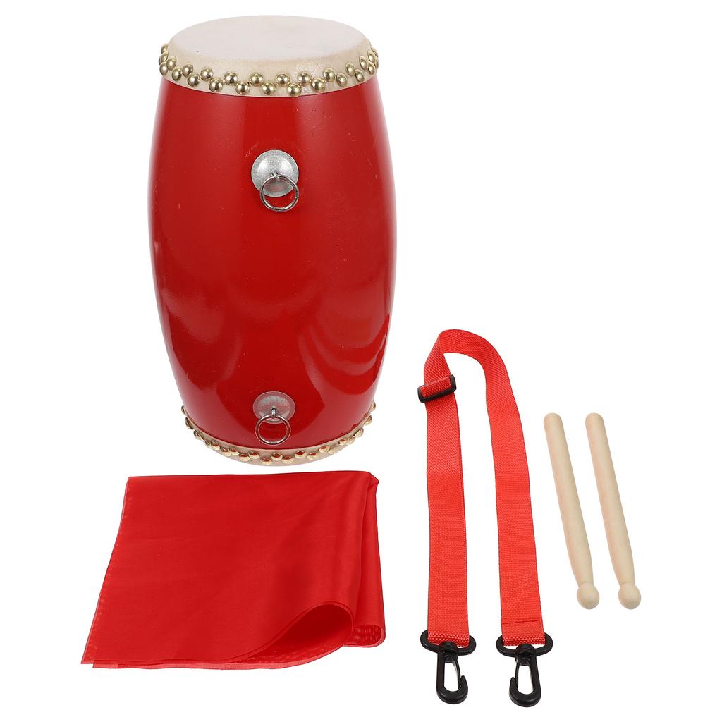 1 Set Chinese Style Waist Drum Performance Prop Percussion Musical Instrument