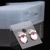 100X Clear Professional Type Plastic Earring Ear Studs Holder Display Hang Cards,