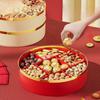 Serving Tray Snack Platter Round with 7 Dining Grids Dried Nuts Candy Box for Fruit