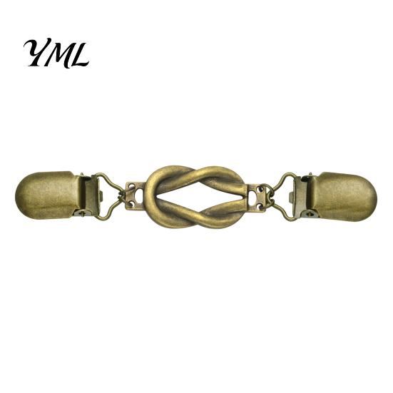 Cardigan Sweater Clips Retro Knotted Clip for Women, Dress Waist Cincher Clothing Embellishment Accessories Clip, Cloak Shawl Pant Tightener Clothes