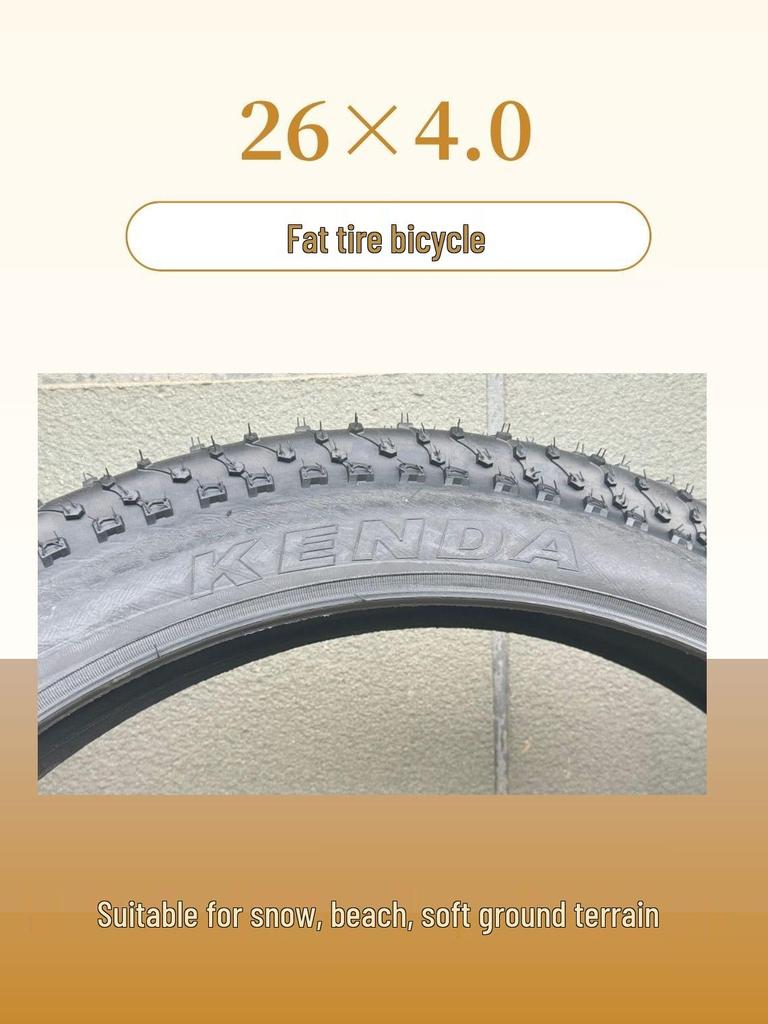 Широкая шина JianDa 26×4.0 для горных, пляжных и снежных велосипедов.