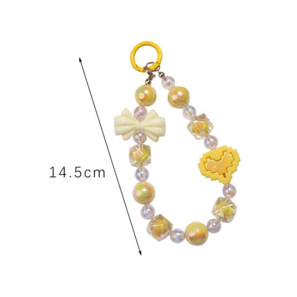 Cute Bow Colorful Phone Lanyard Star Glitter Wrist Straps  Phone Accessories
