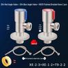 304 Stainless Steel 4-Point Hot & Cold Water Valve Switch