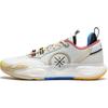 Li Ning Comfortable Sports Non-Slip Breathable Low-Top Basketball Shoes Kids Sneakers White YKBU032-3