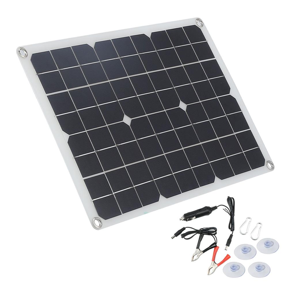 20W 18V USB Solar Panel Portable Solar Battery Charger Board for Car Boat Yacht Supplies