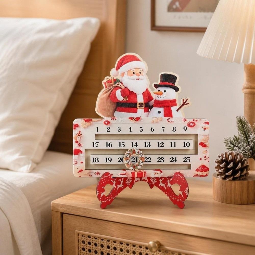 Santa Claus Decoration Calendar Snowman Christmas Decor Christmas Advent Calendar Christmas Party