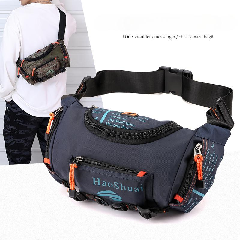 Multifunctional Outdoor Fanny Pack Sports Men's Shoulder Messenger Bag Waterproof Breast Bag Cycling Mountaineering Large-capacity Fanny Pack