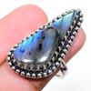 Labradorite Handmade Gemstone 925 Sterling Silver Jewelry Ring 6 D3w38