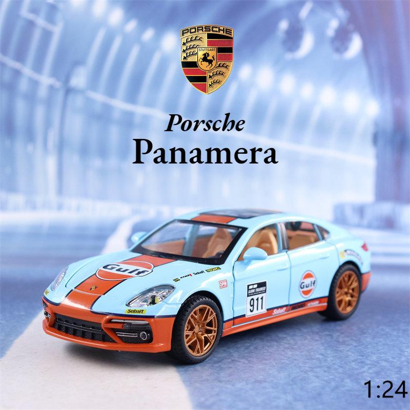 1/24 масштаб Panamera, литая под давлением модель автомобиля, игрушечный автомобиль с откатным механизмом, звуком и светом для детей, коллекция подарков для мальчиков и девочек