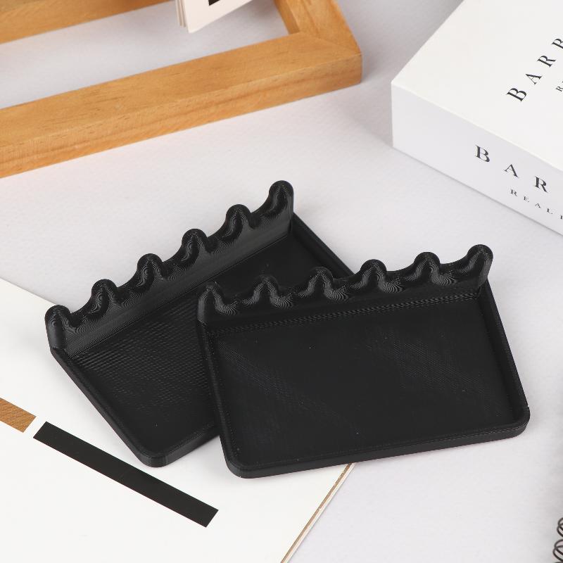 2Pcs Portable Brush Holder With Drip Tray 4 Slots Paintings Brushes Holder For Watercolor Oil Acrylic Painting