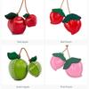 Hanger Fruit Pendant Pear Bag Pendant Multi-color Leather Keychain  Bag Ornament