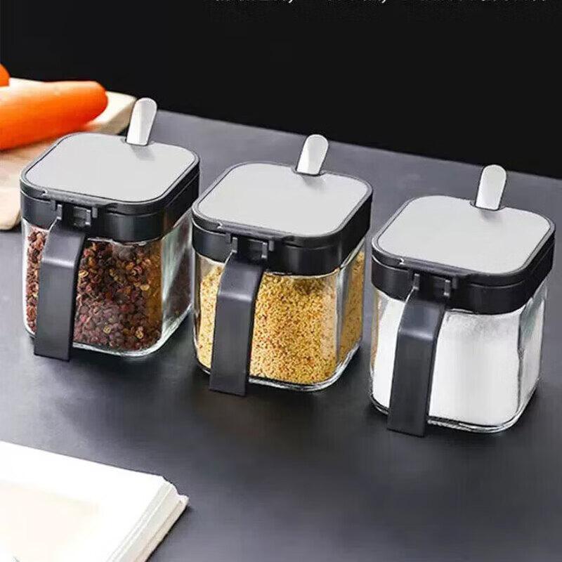 Mengting Glass Seasoning Jar Set - 4 Piece