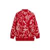 Li-Ning Унисекс Спортивная Модная Серия Кардиган с V-образным вырезом Вязаный Свитер Красный AMBU245-1