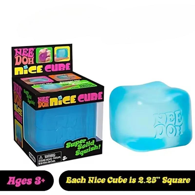 Schylling Needoh Nice Cube Сенсорный Nice-Sicle Снятие Стресса Мягкий Куб Против Тревоги Сжимаемый Объект Для Концентрации Популяция С СДВГ