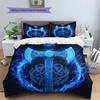 Viking battle axe  Pattern Bedding Quilt Set Quilt Cover Pillowcase Home Decoration  Gift (1 * duvet cover + 2 * pillowcase, without core)