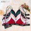 Women's Lace Underwear Sports Bras Sexy Girls' Bra Detachable Breast Pads Bra 3/4 Cup Push Up Bra Triangle Cup Strap Underwear