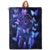 Dreamcatcher Blanket Boho Dream Catcher Plush Throw Blanket Flannel Fleece Blanket for Travel, Airplane, Bed, Couch, Car, Gift