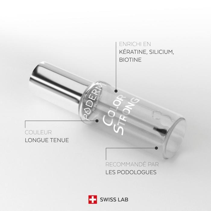 Vernis à Ongles - PODERM - N°310 Gloss Éclat - Durcisseur - Biotine - Silicium - Kératine
