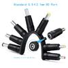 USB To DC Port 5V Charging Cable Power Cord 5.5*2.1mm W/11 Sizes Connector Plugs