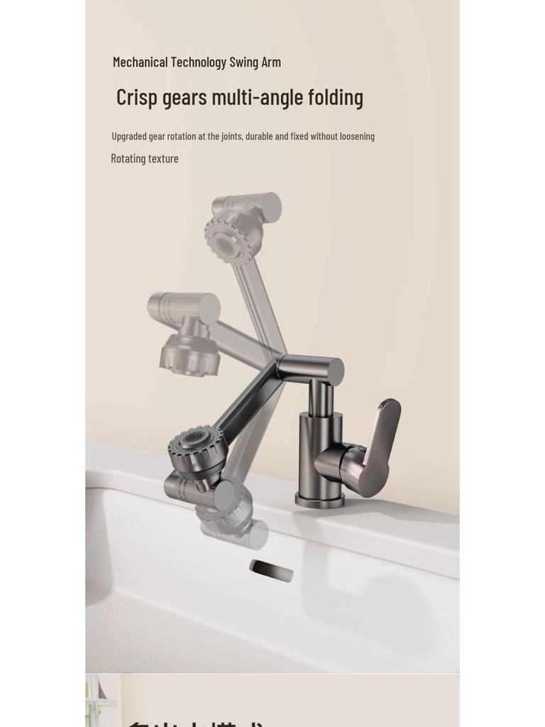 Lucky Cat Hot & Cold Stainless Steel Faucet for Kitchen & Bathroom Sink