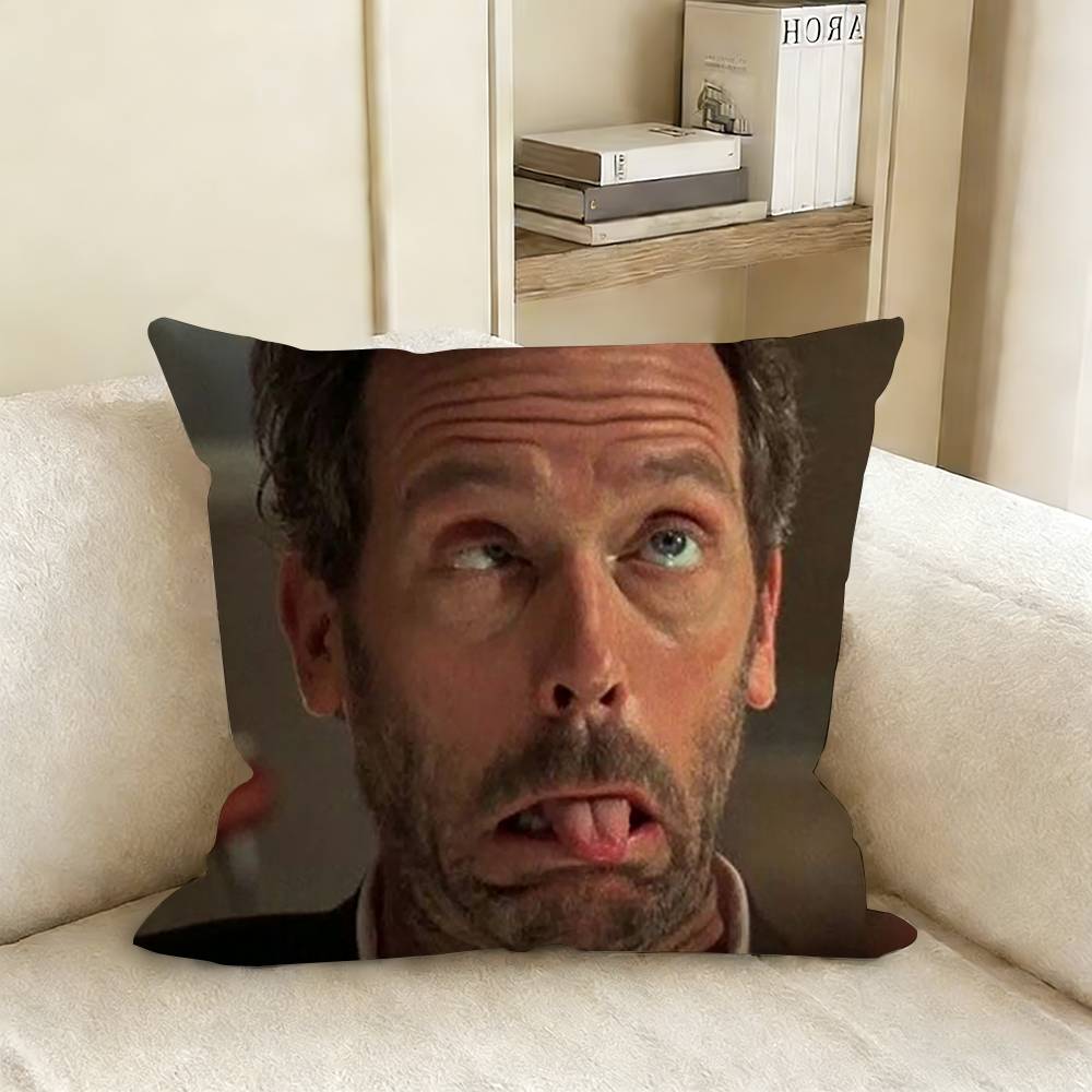 TV Show Hhouse Pillow Case Living Room Sofa Cushion Cover Suitable For Home Bedroom Room Decoration