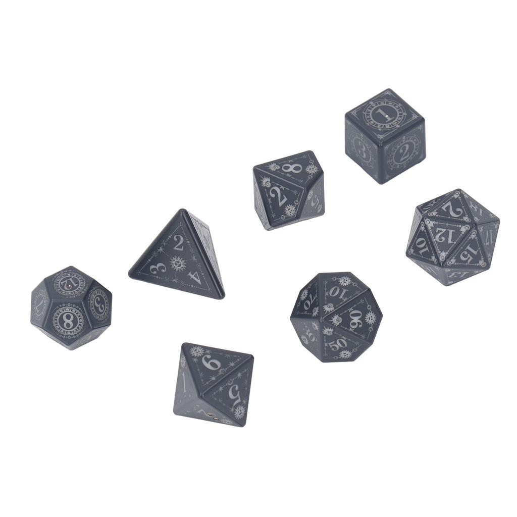 Набор из 7 светящихся игральных костей с зарядным устройством USB перезаряжаемые электронные светодиодные многогранные игральные кости с теплым светом