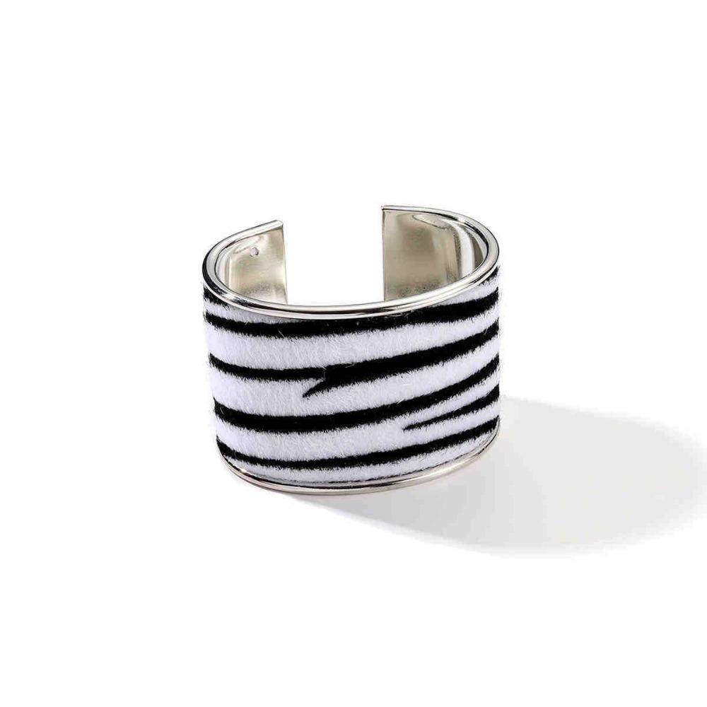 Европейский американский стиль широкий флокированный открытый браслет в стиле меньшинства преувеличенное украшение браслета