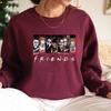 Толстовка Friends Halloween с капюшоном Horror Movie Hoodie Horror Movie Killers Sweatshirt Spooky Season Pullover Women Graphic Hoodies
