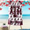 Name Custom Texas A&M Print Beach Towel, Large Soft Quick Dry Towel for Beach Camping Swimming