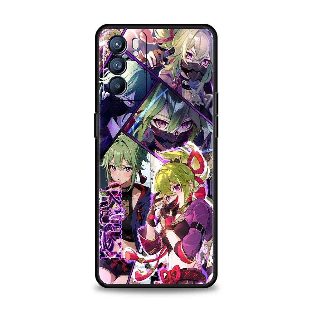 Case For Oppo Find X6 Pro X5 A54 A53 A52 A9 A15 A95 A17 A16 A76 A74 A57 A31 Reno8 Reno7 Reno6 Pro 5G Cover Genshin Impact Ayato