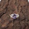 Natural Iolite 925 Sterling Silver Wife Gift Handcrafted Statement Ring Jewelry RR-46-10