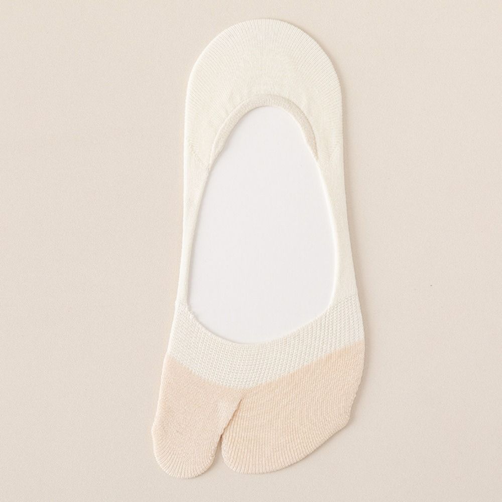 Soft Flip Flops Socks Elastic Finger Hosiery Fashion Split Toe Boat Socks  Student